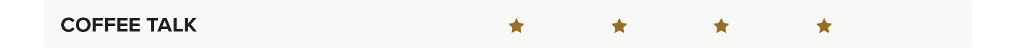 graphic banner with the words "coffee talk" and stars under each of the icons identifying that coffee talk is for everyone along the spectrum of entrepreneurship, except for women who fall under high growth